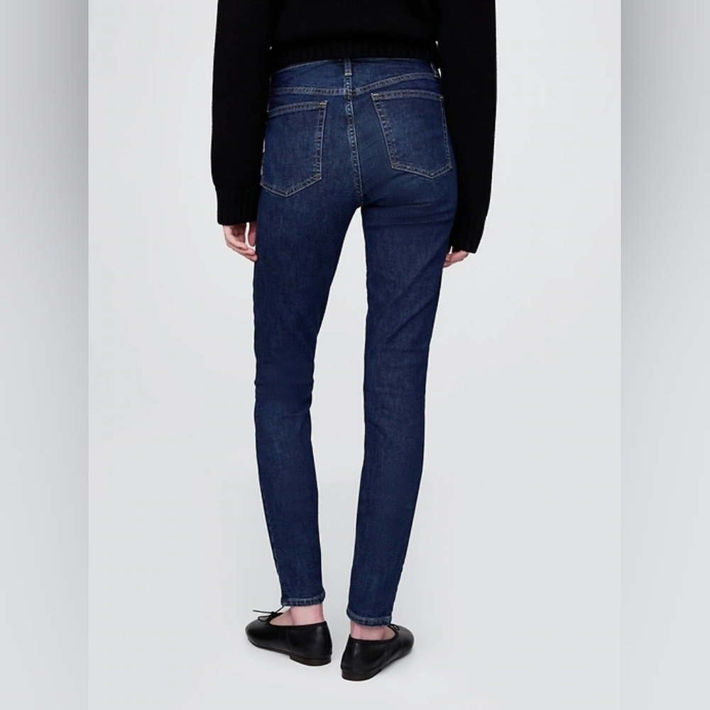 Gap Curvy True Skinny Indigo Dark Wash Jeans - Picture 6 of 16